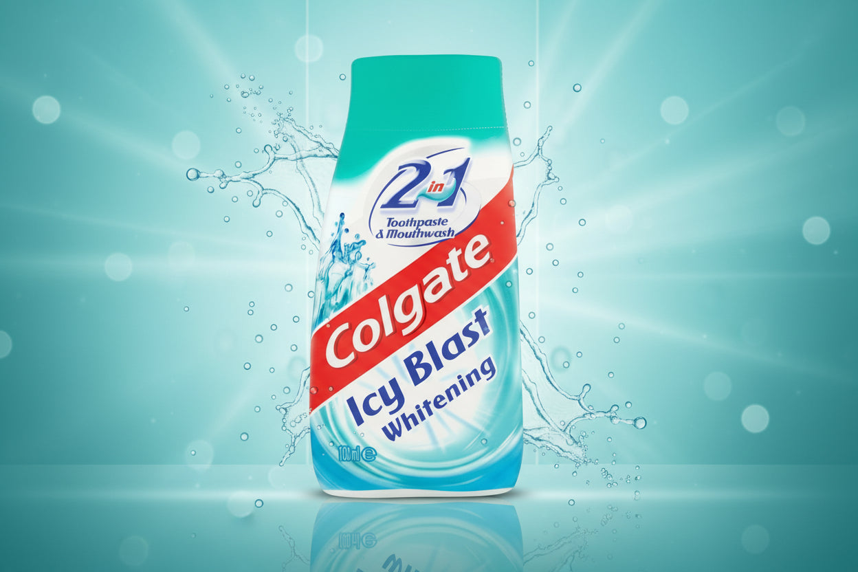 COLGATE TOOTHPASTE 2IN1 ICY BLAST 100ML.