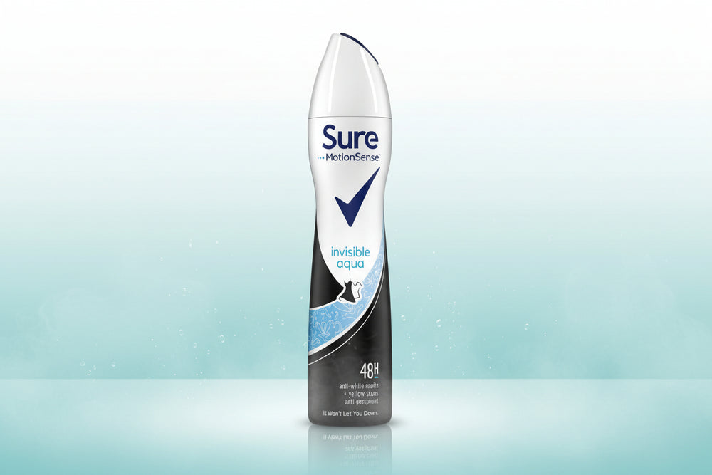Sure Antiperspirant Deodorant Invisible Aqua Women 250ml.