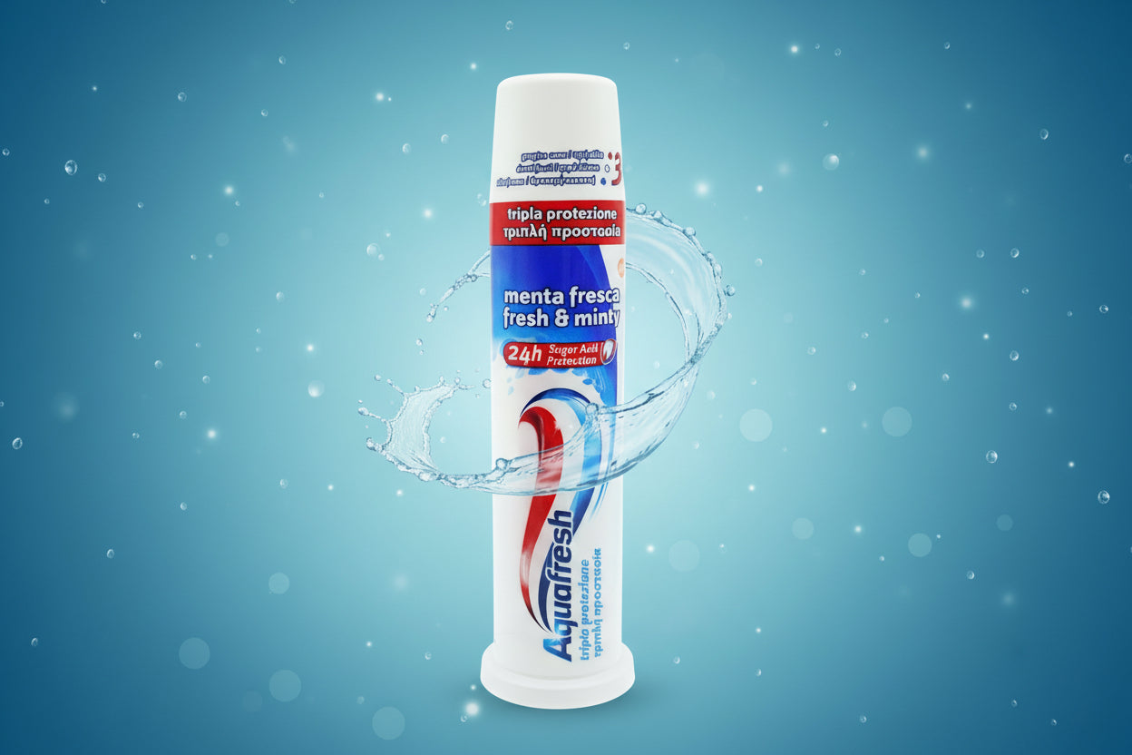 AQUAFRESH TOOTHPASTE TRIPLE PROTECT PUMP
