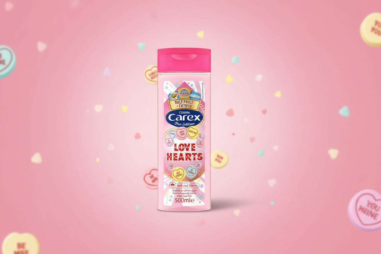 Carex Love Hearts Shower Cream 500ml | 100% Original, Imported from UK π¬π§