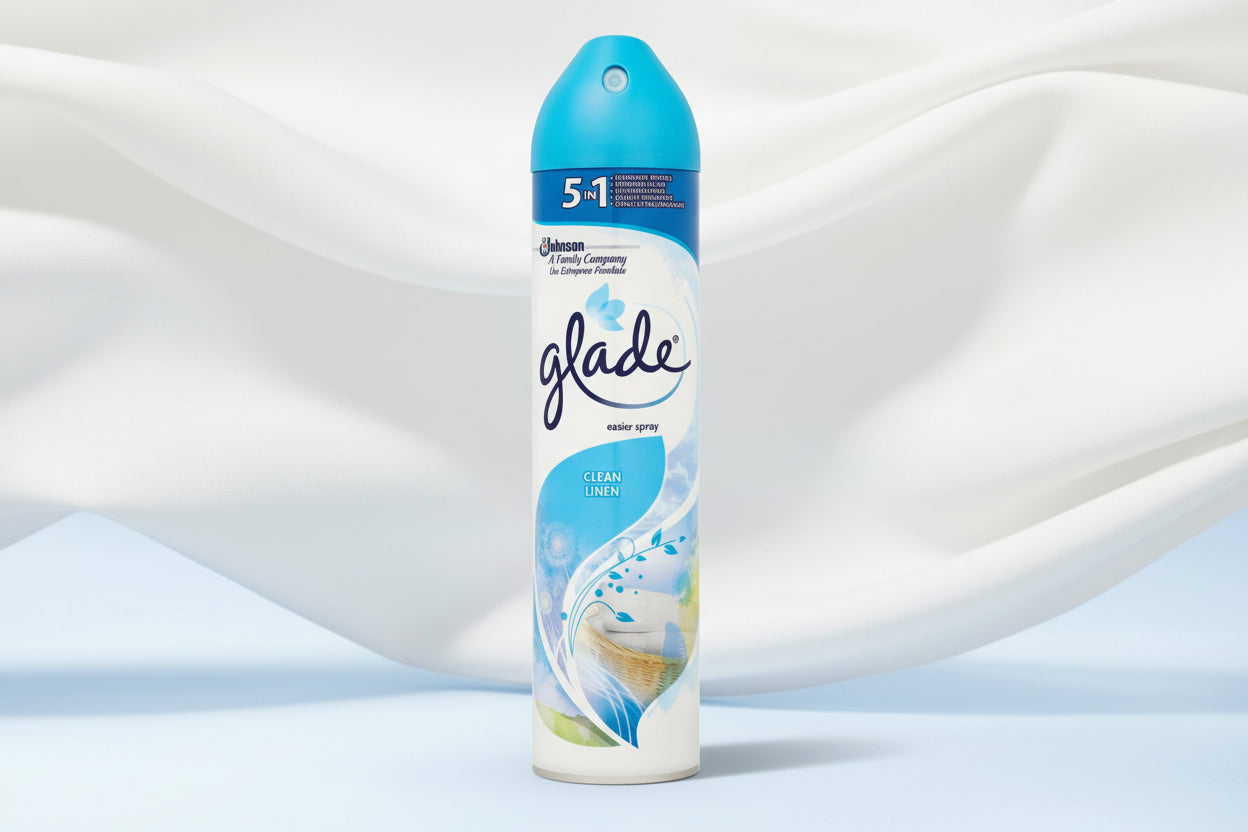 GLADE TRUE SCENT AEROSOL CLEAN LINEN 300ML