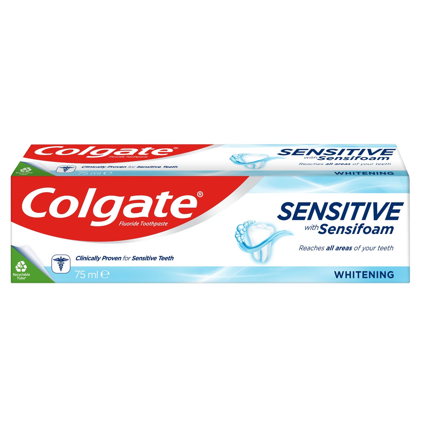 COLGATE TOOTHPASTE SENSITIVE FOAM WHITENING 75ML.