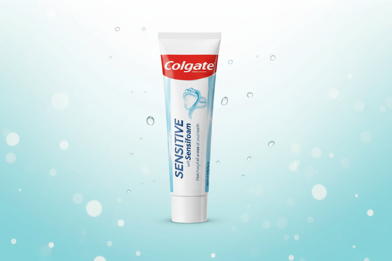 COLGATE TOOTHPASTE SENSITIVE FOAM WHITENING 75ML.
