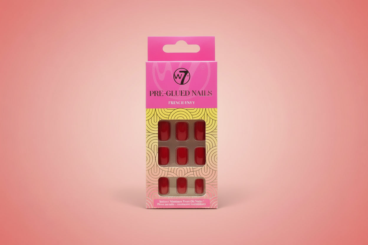 W7 PRE-GLUED NAILS ASSORTED 2G