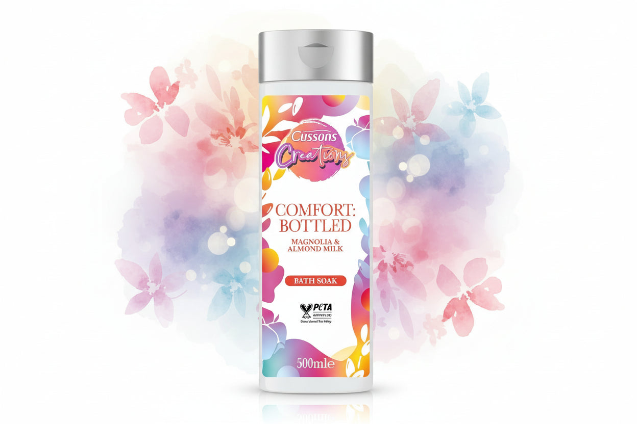Cussons Creations Bath Soak Magnolia & Almond 500ml | Imported from UK 🇬🇧