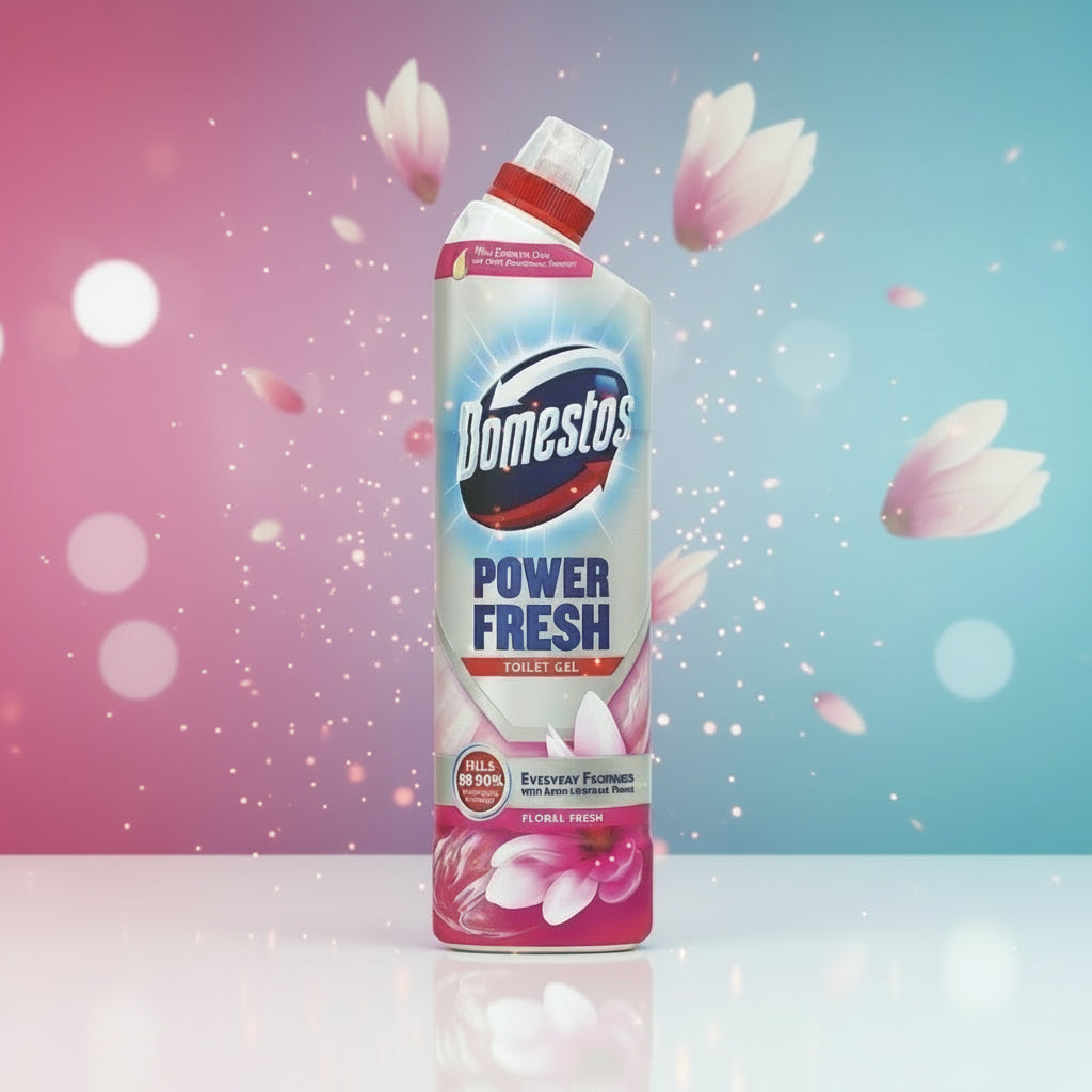 DOMESTOS POWER FRESH TOILET GEL FLORAL 750ML