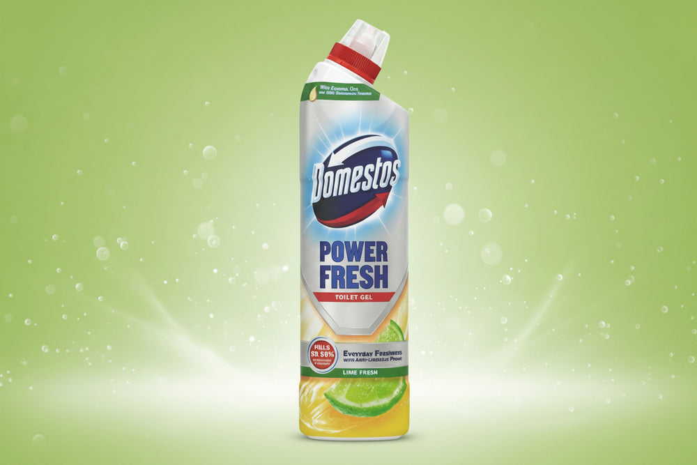 Domestos Power Fresh Toilet Gel Lime 750ml.