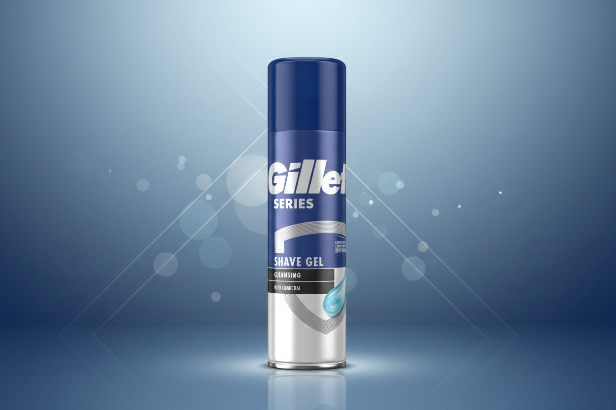 GILLETTE SERIES SHAVE GEL CLEANSING CHARCOAL 200ML