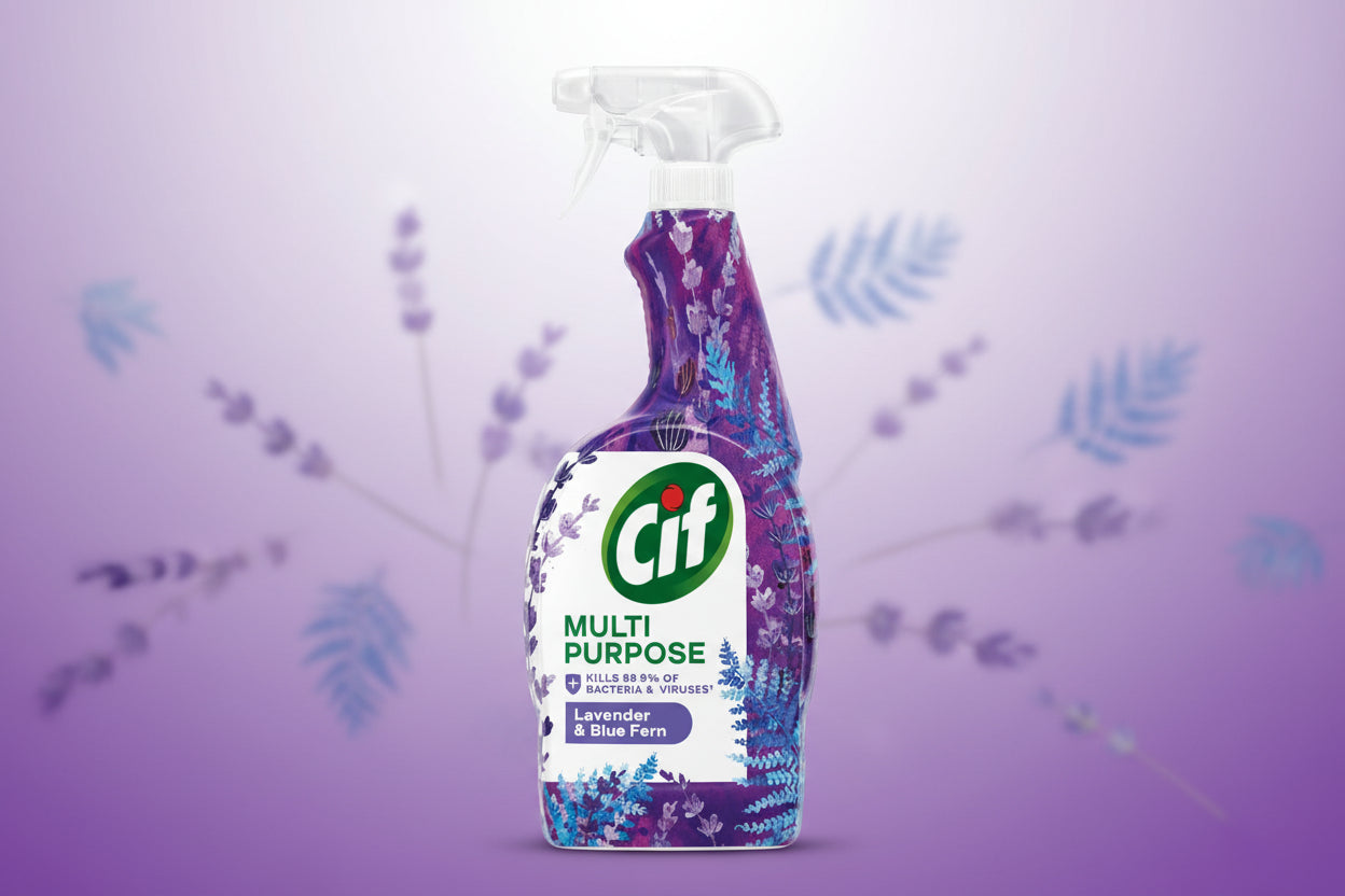 CIF MULTI PURPOSE SPRAY LAVENDER & FERN 750ML.