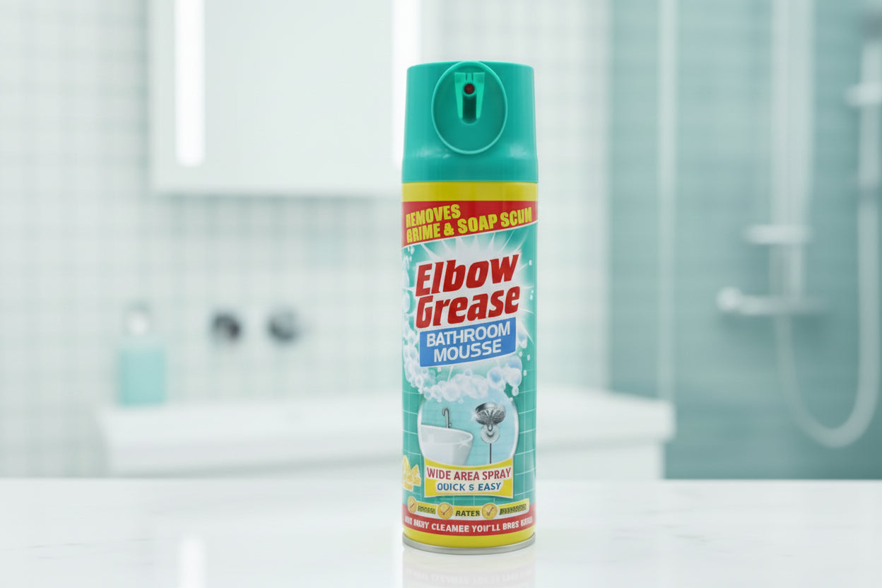 ELBOW GREASE BATHROOM MOUSSE LEMON 400ML.