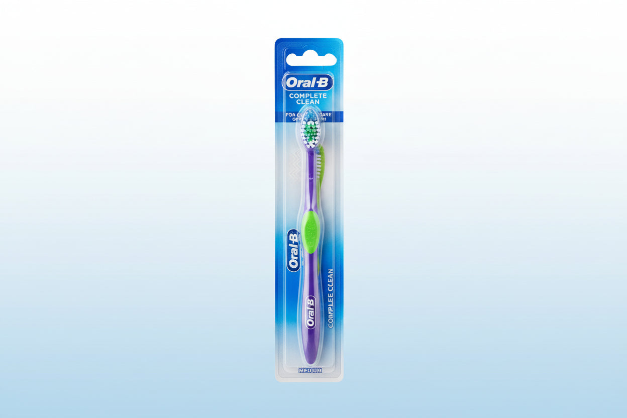 ORAL B TOOTHBRUSH COMPLETE MEDIUM CLEAN STRIP 12PK