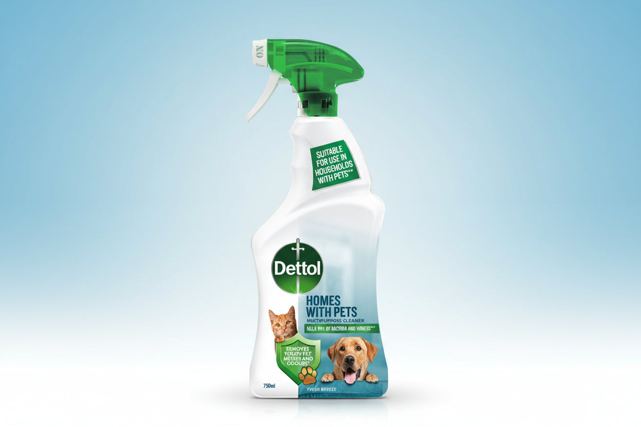 DETTOL MULTIPURPOSE SPRAY HOME WITH PETS 750ML.