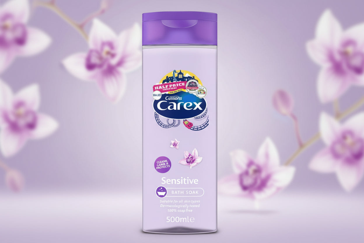Carex Bath Foam Wash Sensitive 500ml | 100% Original, Imported from UK 🇬🇧