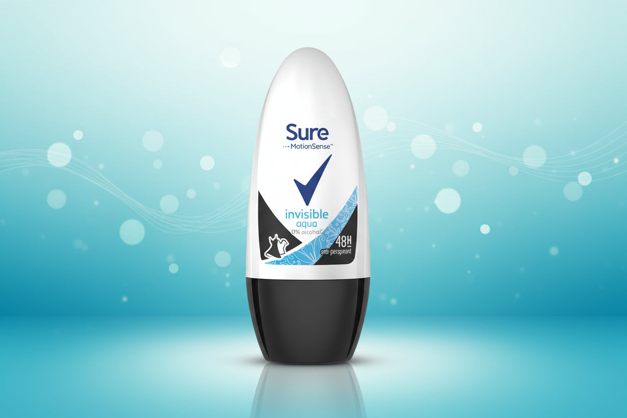 SURE ROLL ON INVISIBLE AQUA DEODORANT WOMEN 50ML