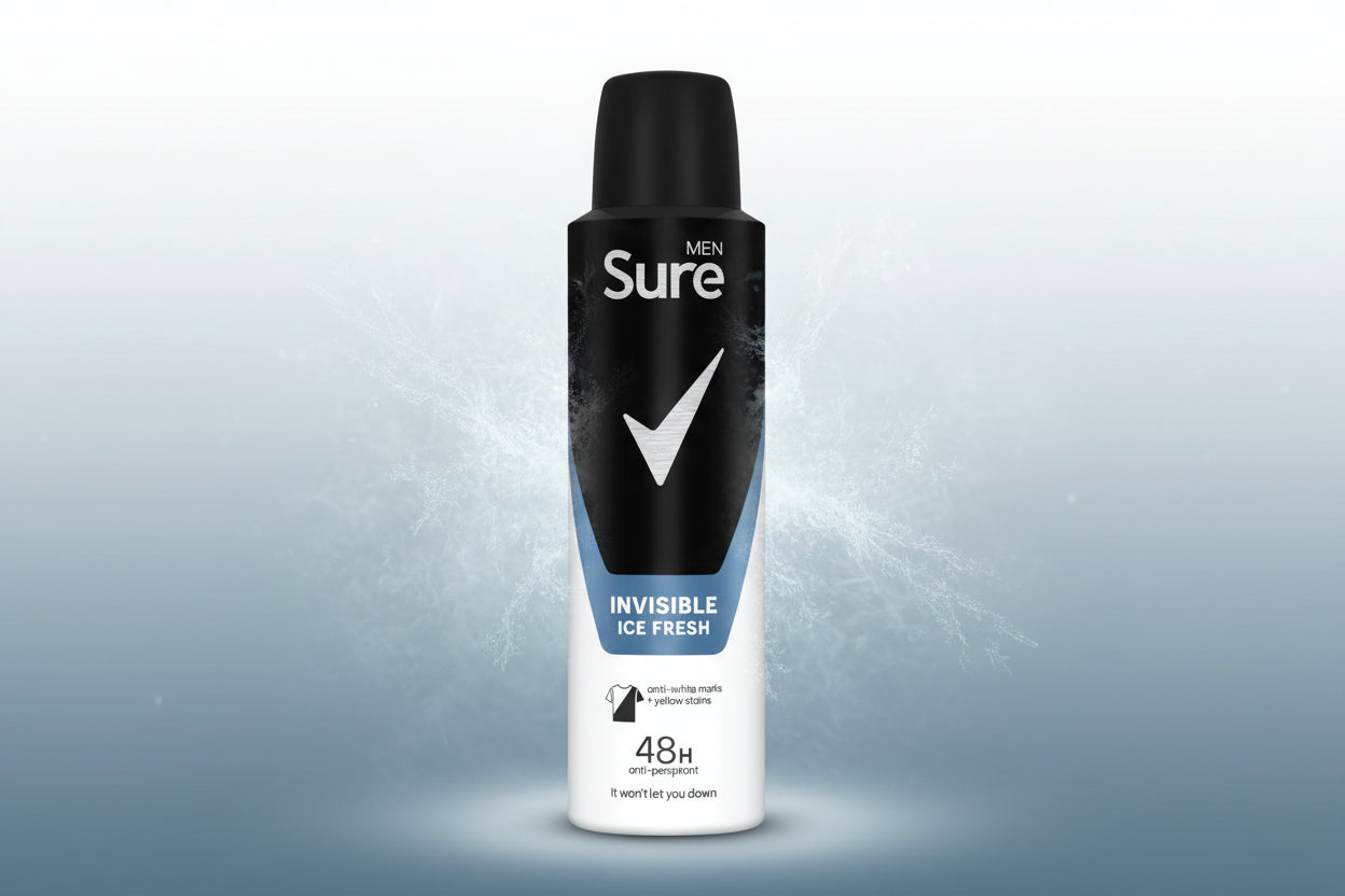 SURE A/P MEN INVISIBLE ICE 150ML.
