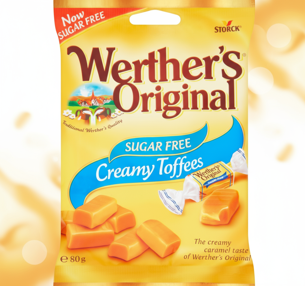 WERTHERS SUGAR FREE CREAMY TOFFEE 80GM