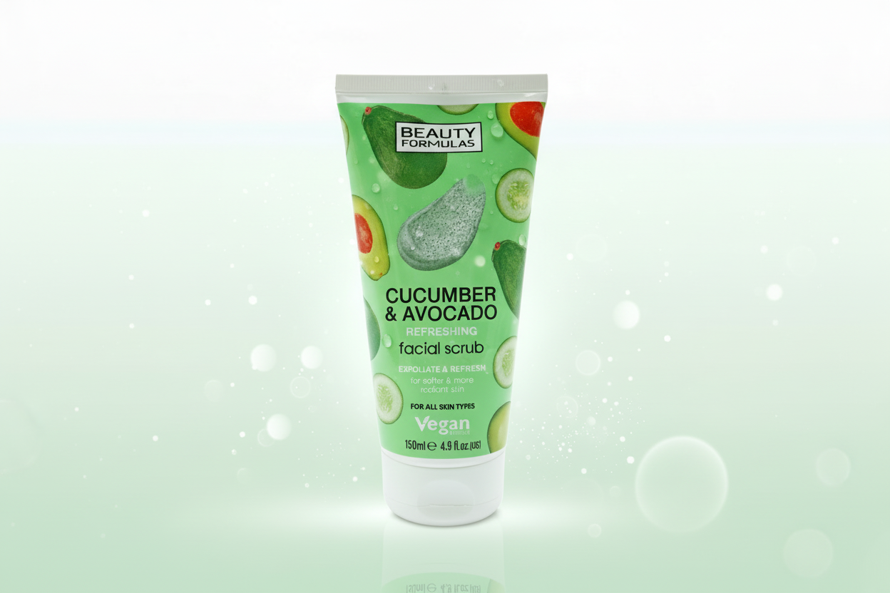 BEAUTY FORMULAS FACE SCRUB CUCUMBER & AVOCADO 150ML