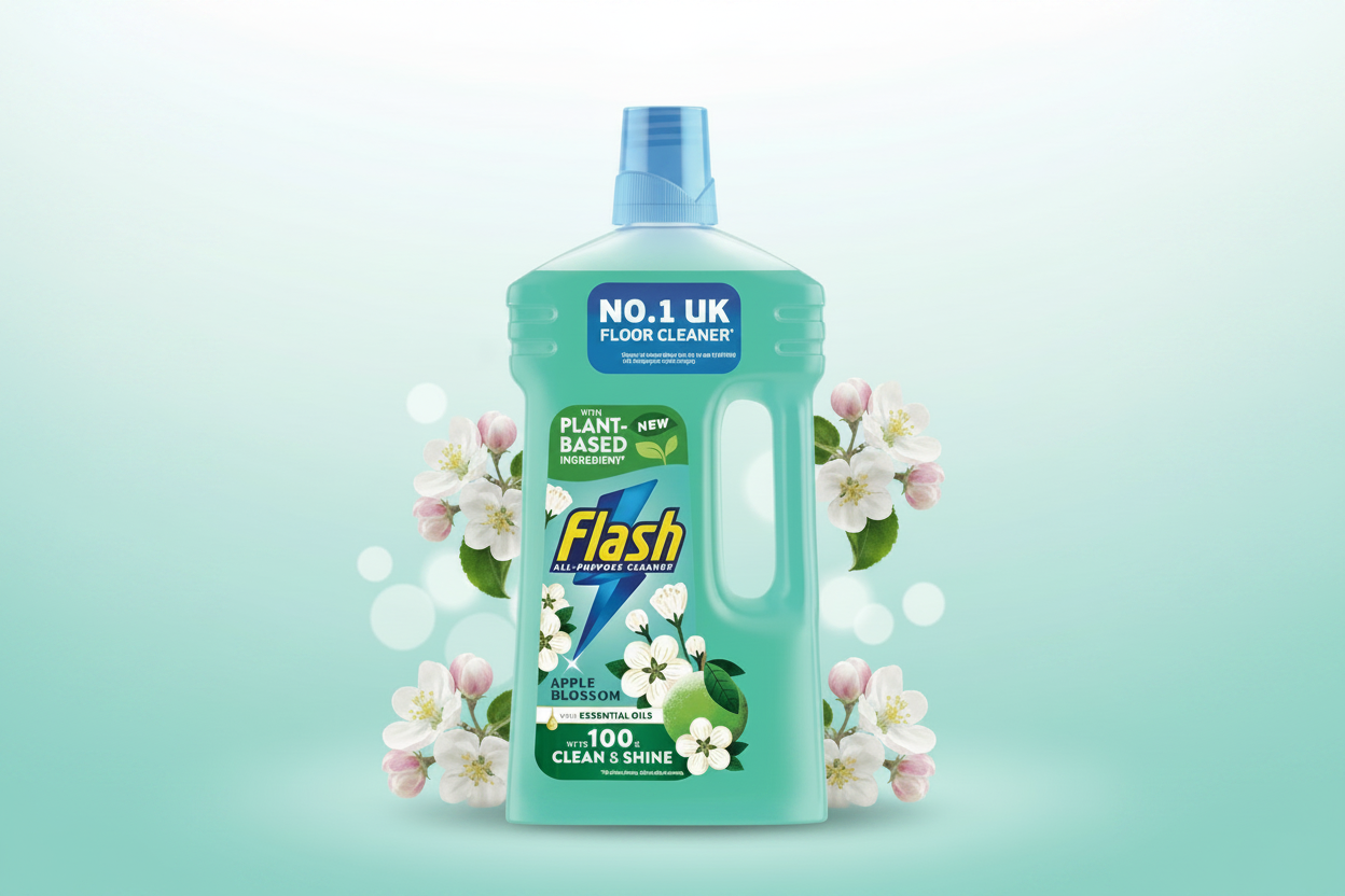FLASH LIQUID ALL PURPOSE APPLE BLOSSOM 1 LTR