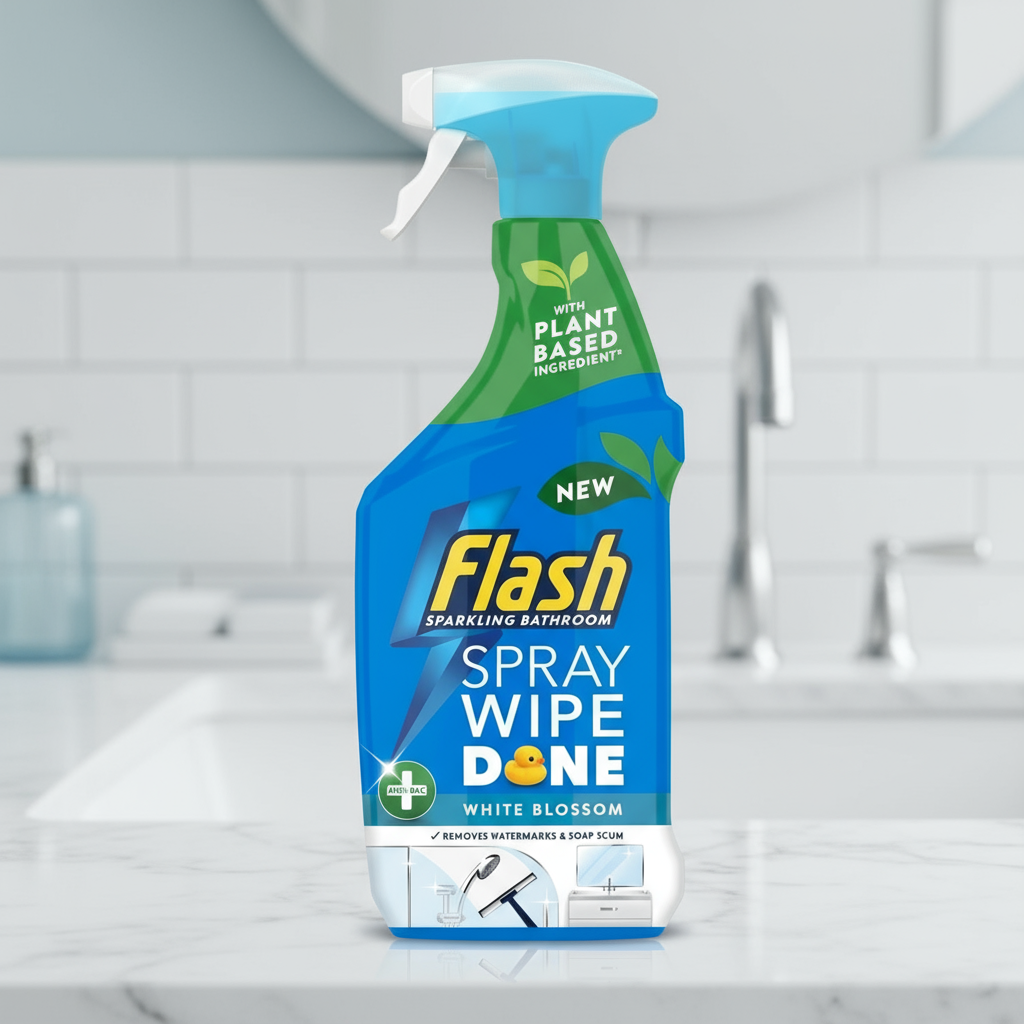 FLASH SPRAY WIPE DONE ANTI BAC BLOSSOM BATHROOM 800ML