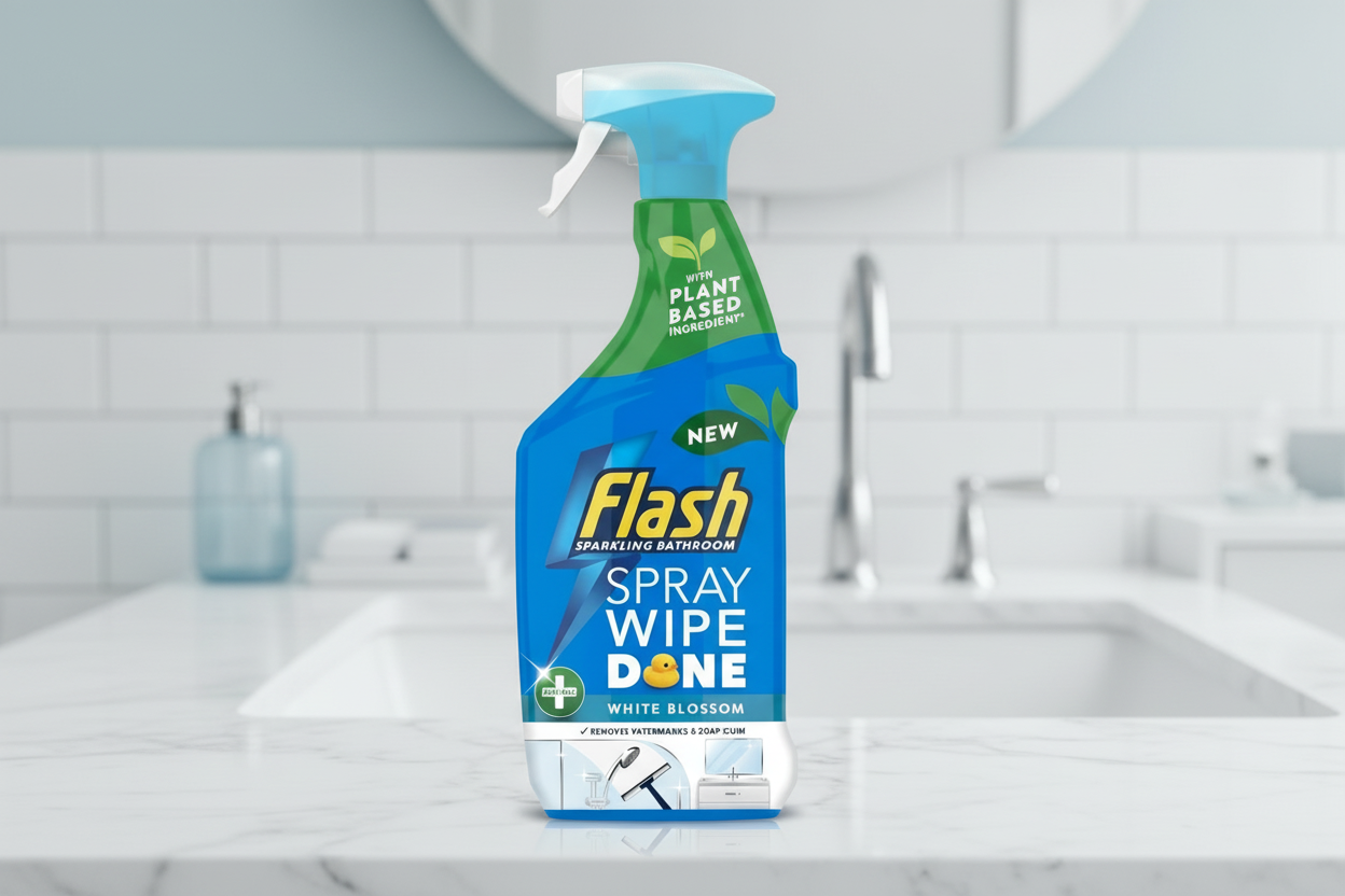 FLASH SPRAY WIPE DONE ANTI BAC BLOSSOM BATHROOM 800ML