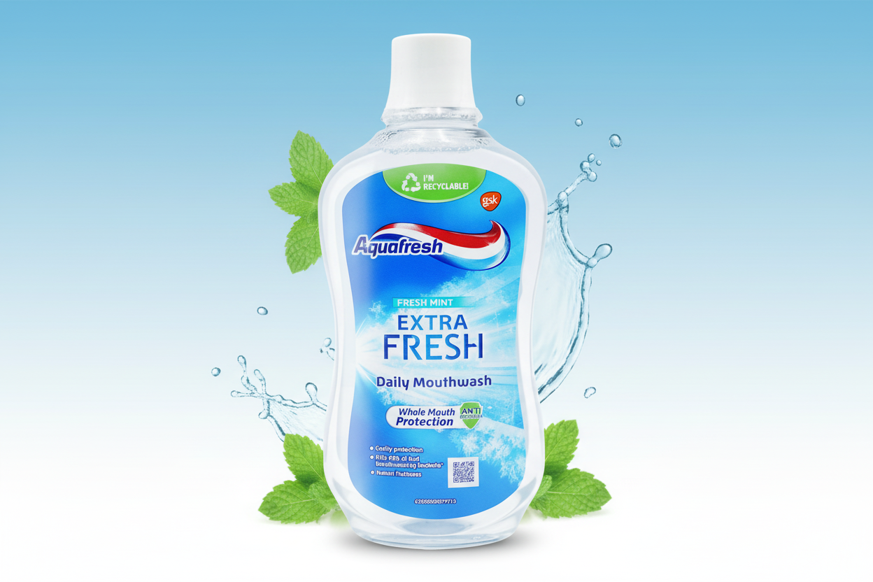 AQUAFRESH MOUTHWASH FRESH MINT 500ml.