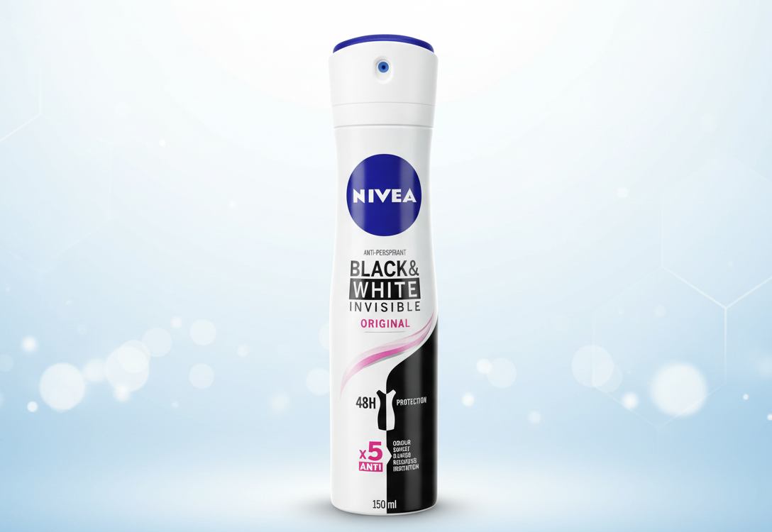 NIVEA A/P DEODORANT INVISIBLE BLACK & WHITE WOMEN 150ML