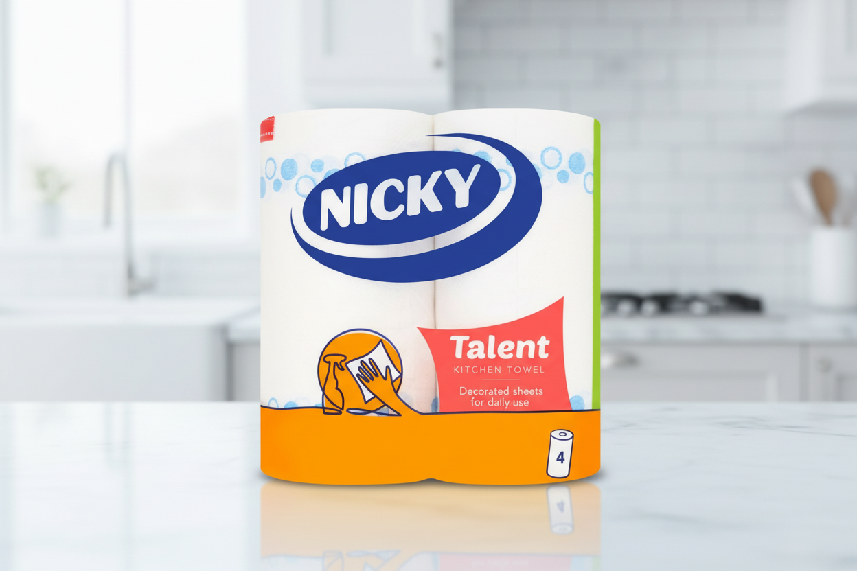 NICKY KITCHEN TOWEL TALENT 4PK