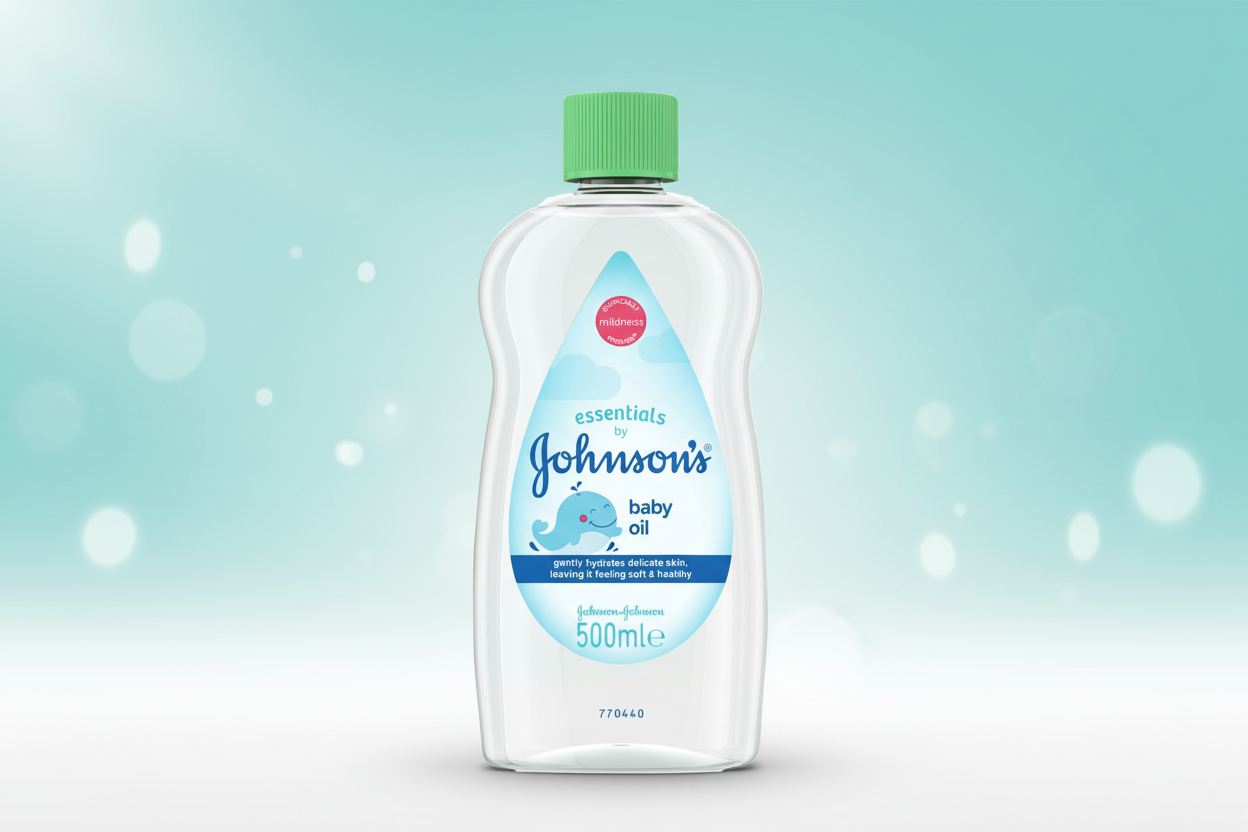 JOHNSON & JOHNSON BABY OIL ESSENTIALS 500ML