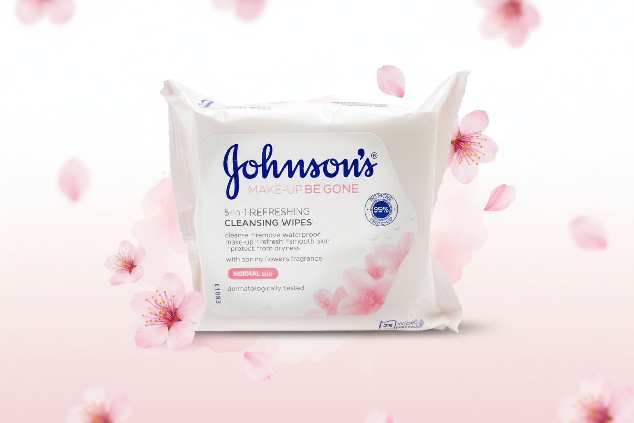 JOHNSONS FACE WIPES MAKE UP REFRESHING 11/26 25's