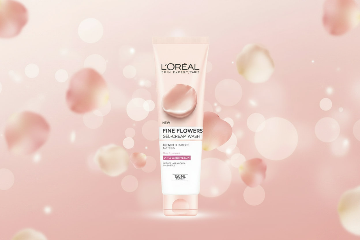 LOréal Fine Flowers Gel Cream Face Wash 150ml | Imported from UK 🇬🇧