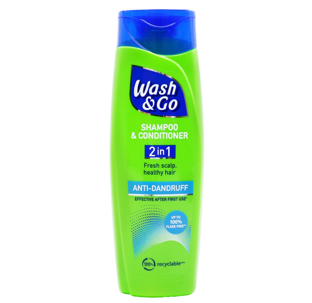 WASH & GO SHAMPOO 2 IN 1 ANTI DANDRUF 200ML