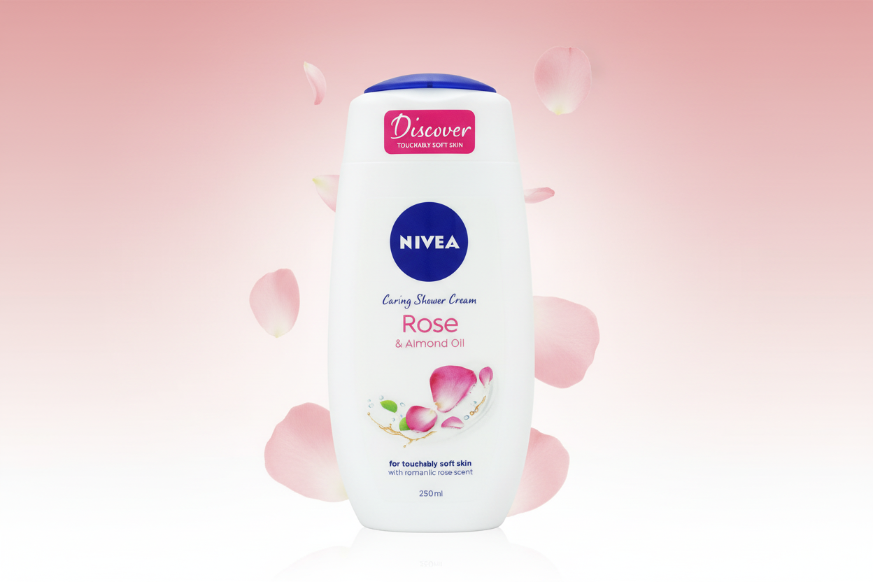 NIVEA SHOWER CREAM INDULGE MOISTURE ROSES 250ML