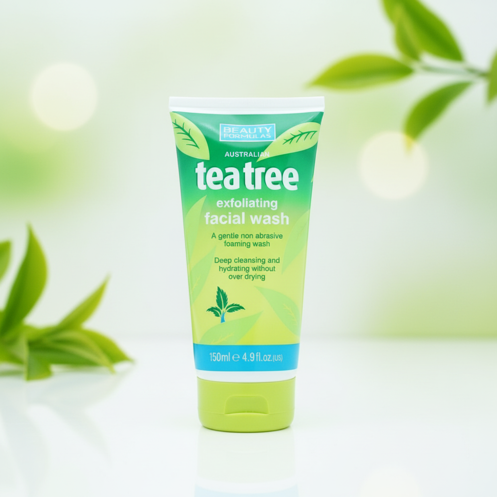 BEAUTY FORMULAS TEA TREE EXFOLIATING FACE WASH 150ML