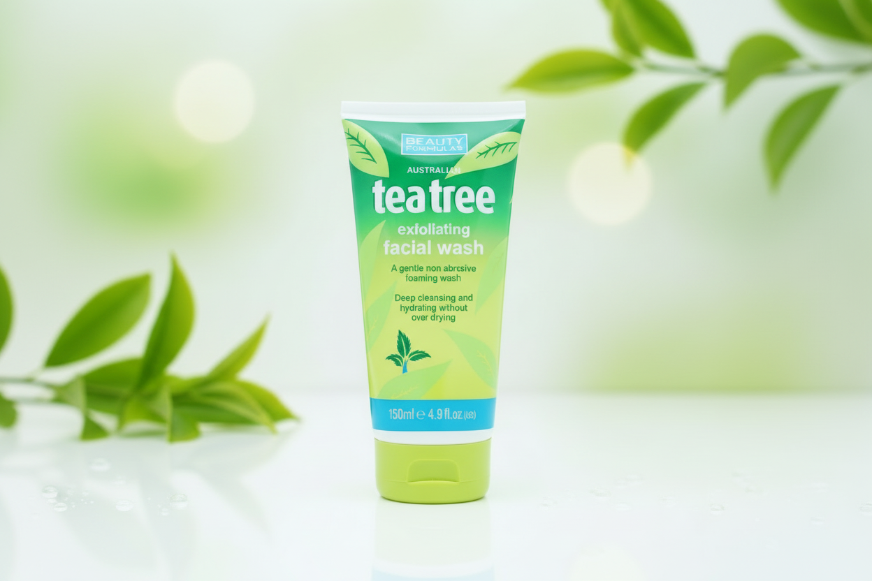 BEAUTY FORMULAS TEA TREE EXFOLIATING FACE WASH 150ML