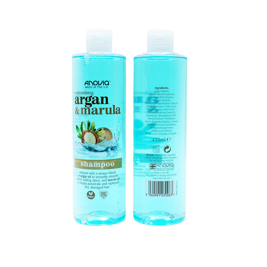 ANOVIA SHAMPOO ARGAN & MARULA 415ML.