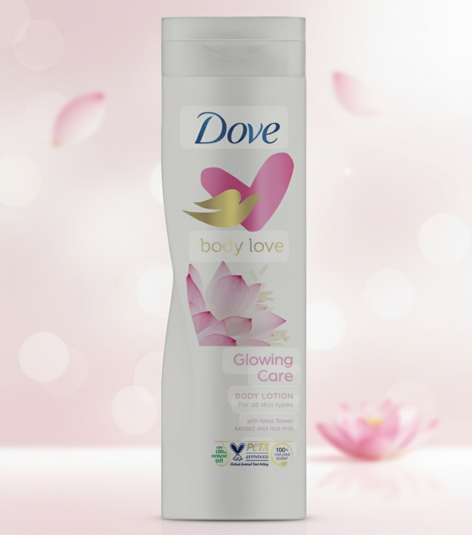 DOVE GLOWING LOTION WITH LOTUS FLOWER 400 ML