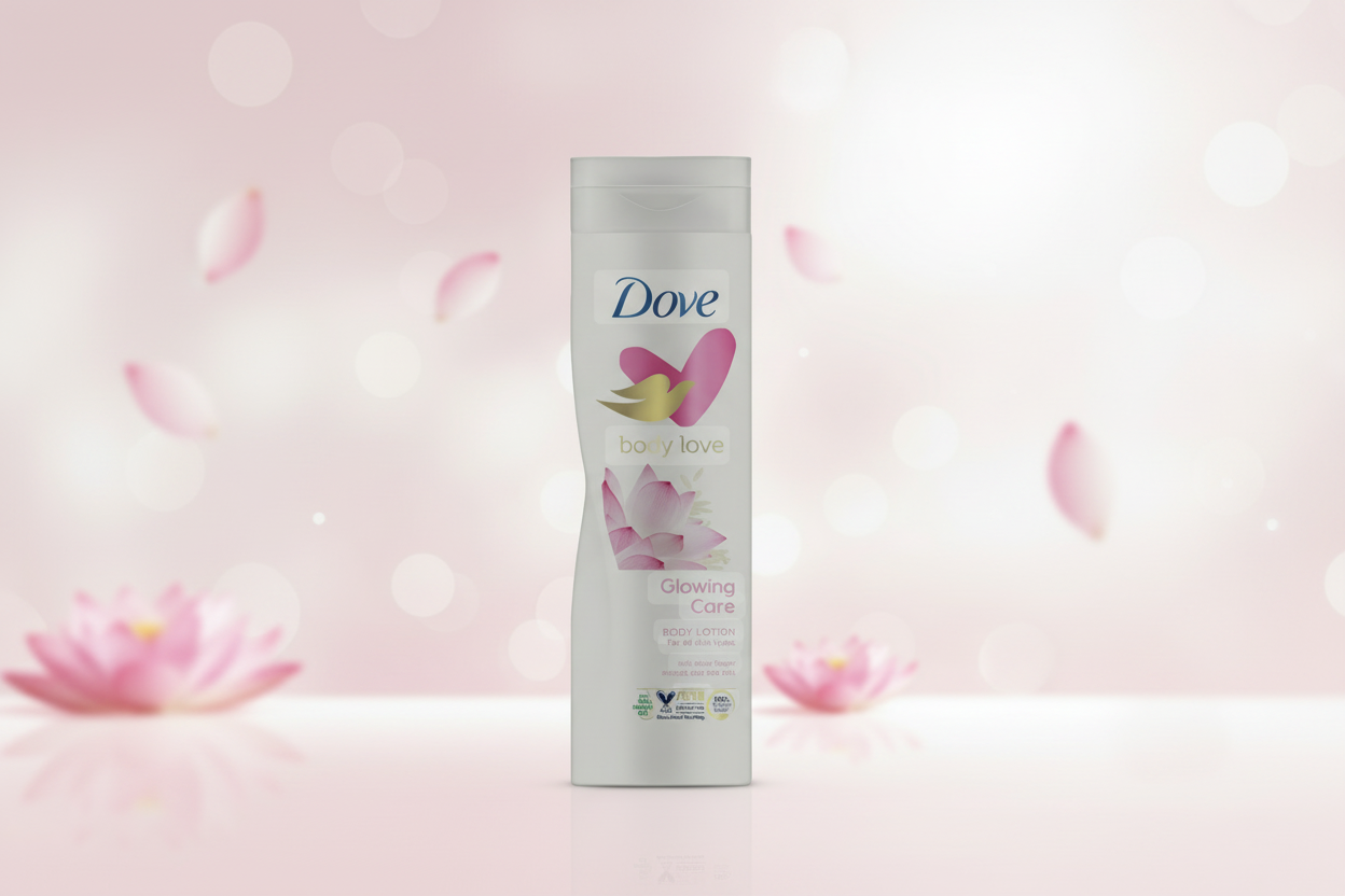 DOVE GLOWING LOTION WITH LOTUS FLOWER 400 ML