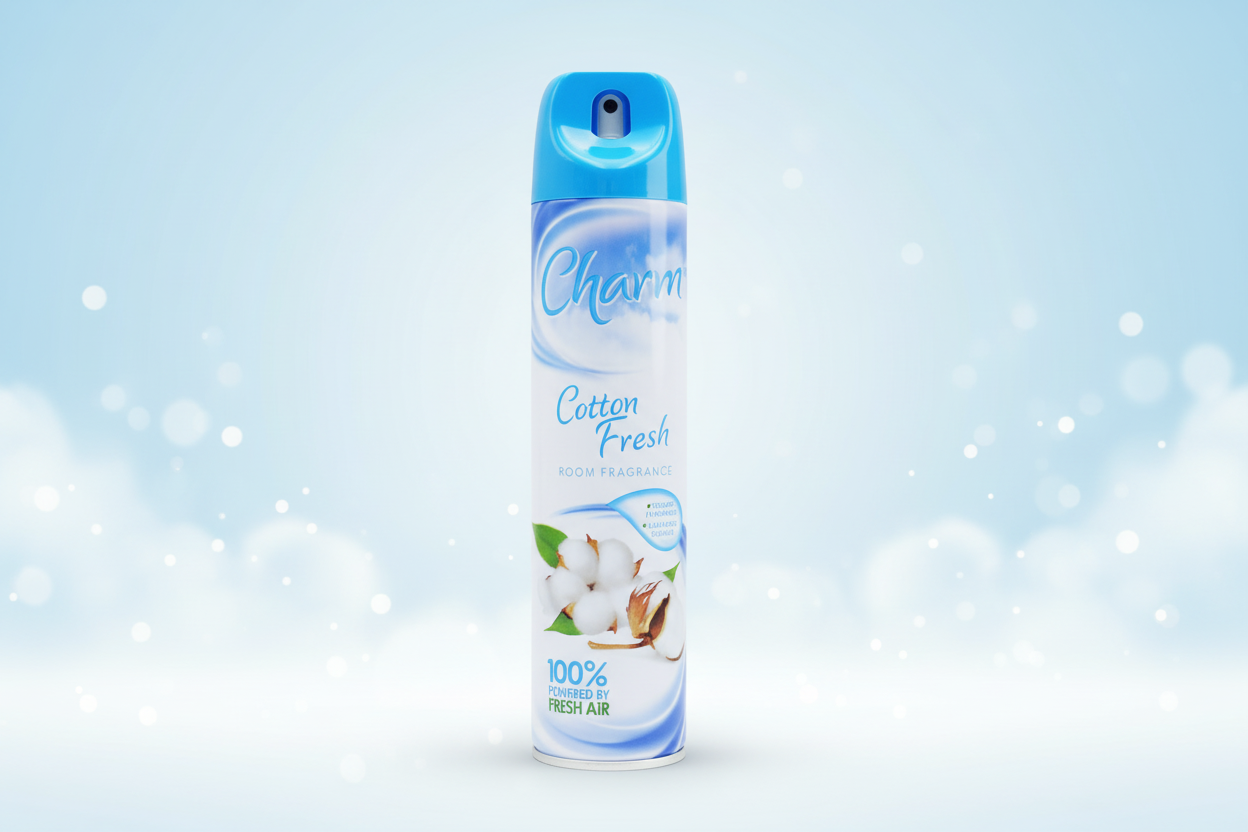CHARM AIR FRESHENER COTTON 240ML.