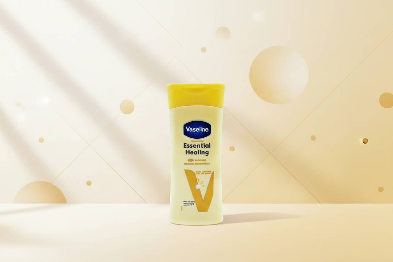 VASELINE LOTION ESSENTIAL HEALING DRY SKIN 200ML.