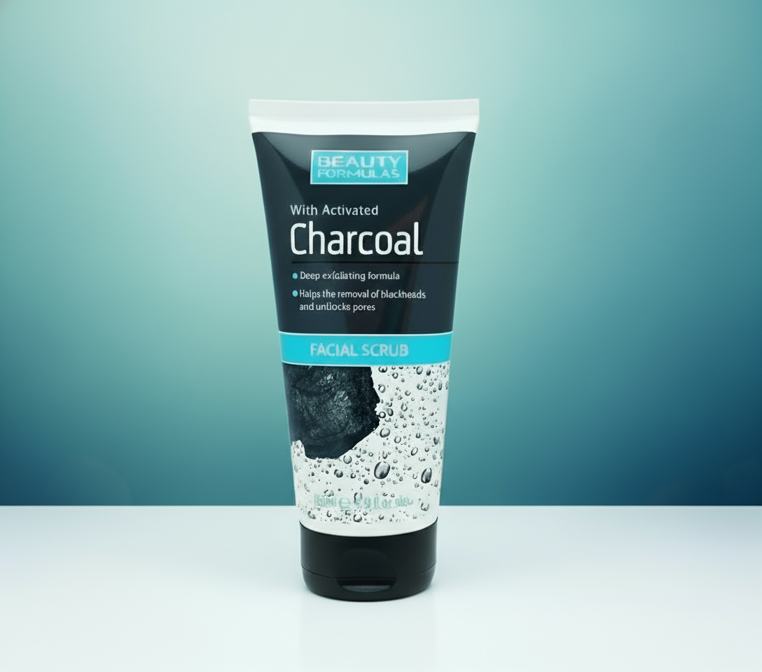 BEAUTY FORMULAS CHARCOAL FACE SCRUB 150ML