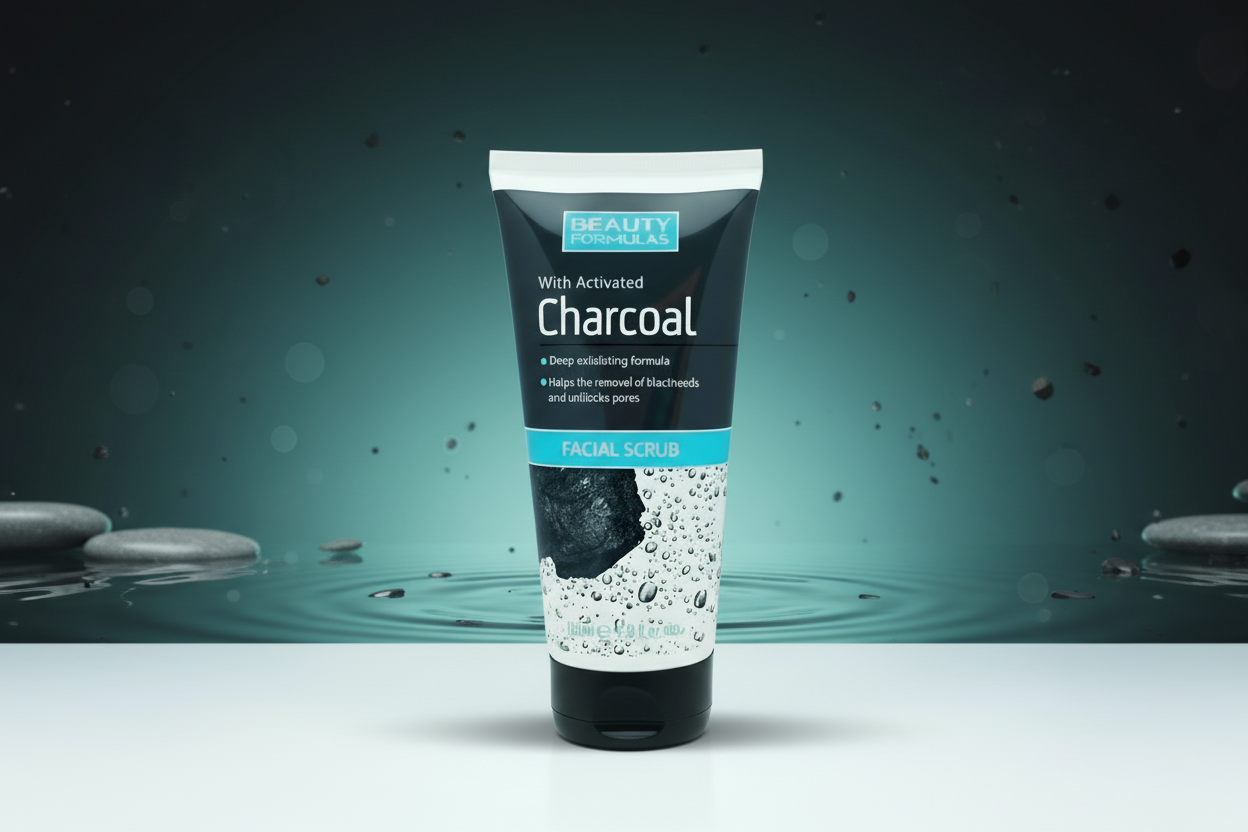 BEAUTY FORMULAS CHARCOAL FACE SCRUB 150ML