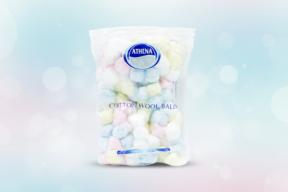 Athena Cotton Balls Coloured 100'S