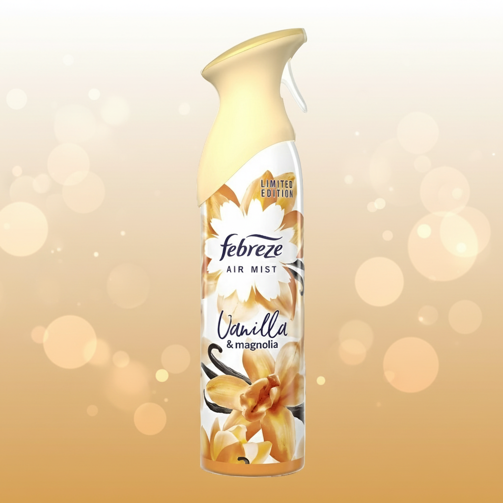 FEBREZE AIR MIST VANILLA AND MAGNOLIA 185ML.
