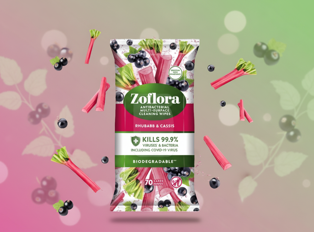 ZOFLORA WIPES RHUBARB CASSIS 31/03/25 70's