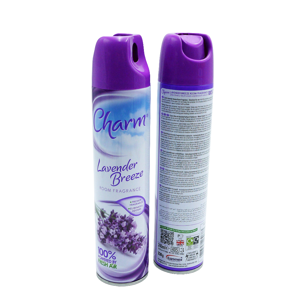 CHARM AIR FRESHENER LAVENDER 240ML.