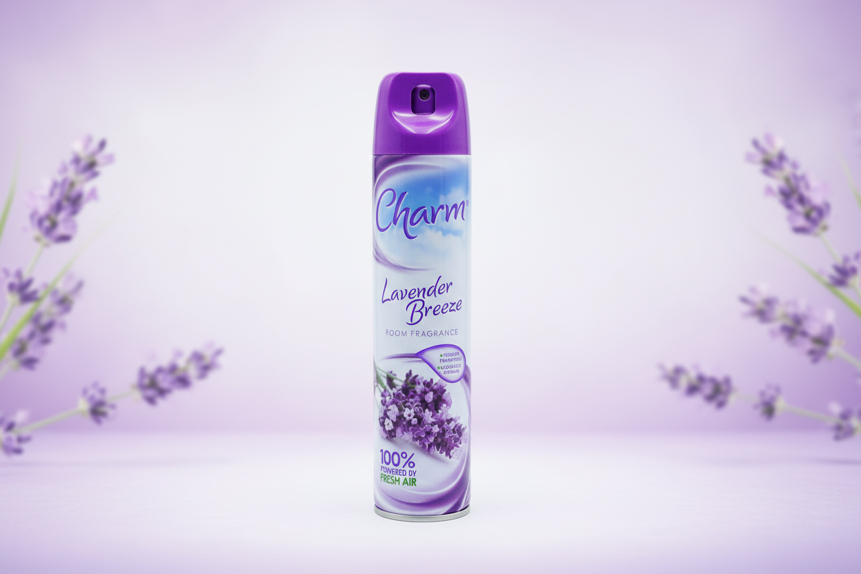 CHARM AIR FRESHENER LAVENDER 240ML.