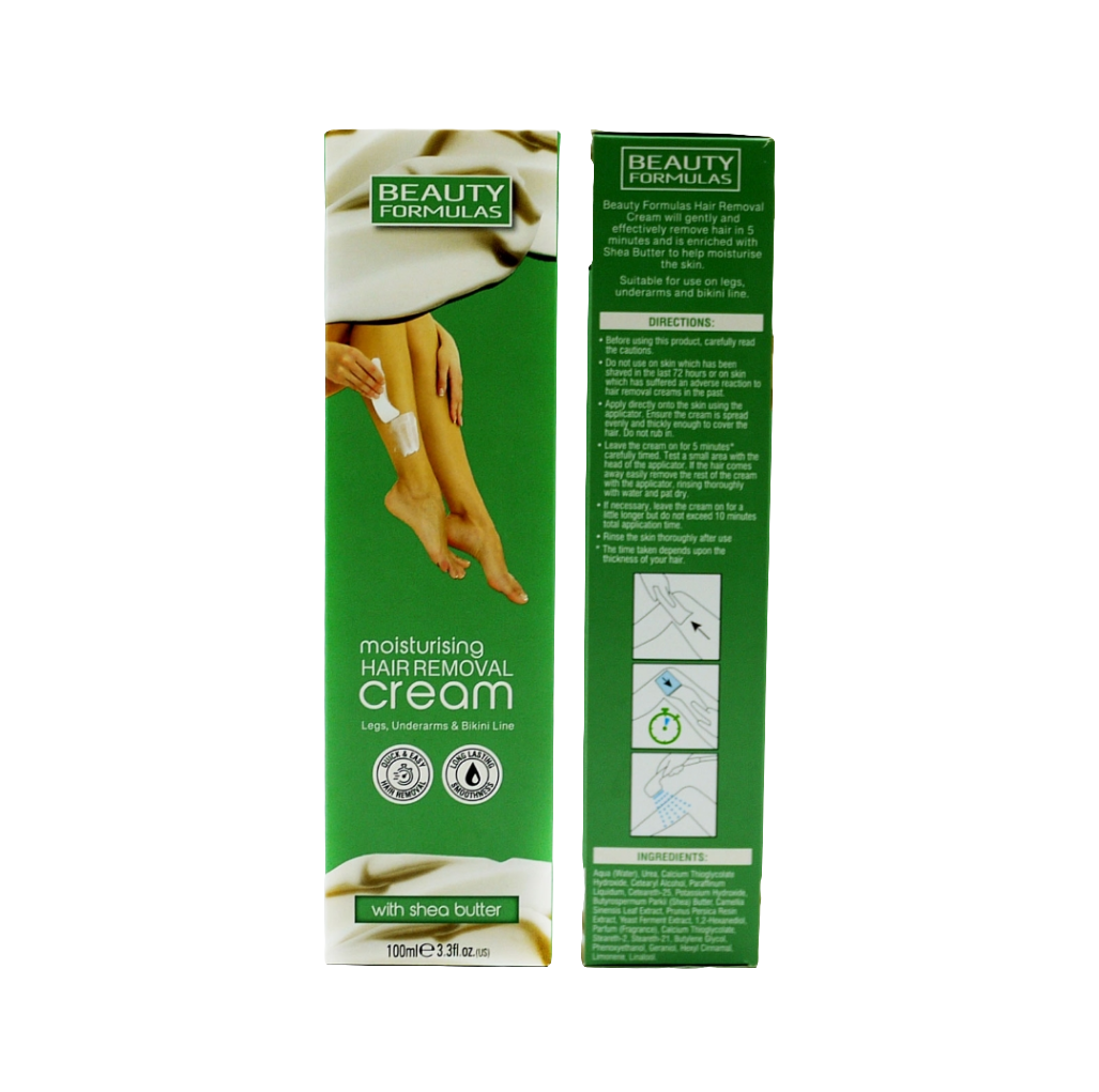 BEAUTY FORMULAS HAIR REMOVER CREAM MOISTURISING 100ML