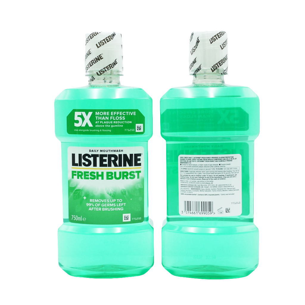 LISTERINE MOUTHWASH FRESHBURST 750ML