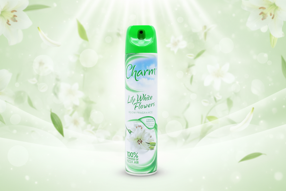 Charm Air Freshener Lilly White Flowers 240ML.