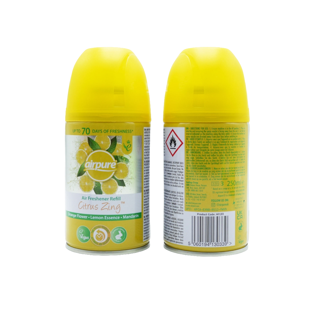 AIRPURE AIR FRESH AUTO REFILL CITRUS 250ML